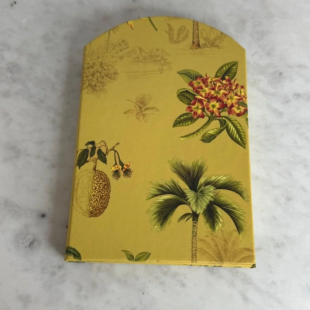 New Echo Creative Paper C.R. Gibson Tropical Palm Tree Folding 3-Photo Frame Y2K
